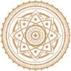 Mandala Zen doré