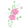 Fleur prunus mume rose