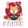 Shiba Inu Eating Ramen