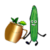 Moscow Mule,Cocktail,Cucumber,Party,Comic