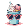 Coffee Mug Sunglasses Topping