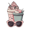 Coffee Mug Sunglasses Topping