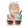 Coffee Mug Sunglasses Topping