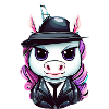 Cooles Gangster-Einhorn