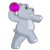 Hippo Handball Player Handball