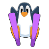 Penguin Skier Ski