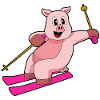 Pig Skier Ski