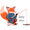 Keep Calm Fox - Renard