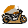 Retro motorcycle