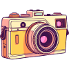 Retro Camera: Cartoon Style