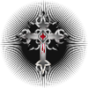 radiant Gothic cross made of Gothic elements