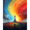 Rainbow Sky Lighthouse