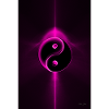 Yin Yang magenta 1
