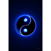 Yin Yang blue 2