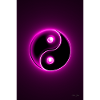Yin Yang magenta 2