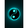 Yin Yang cyan 2