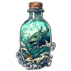 Ocean Bottle Drawing