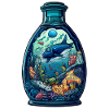 Ocean Bottle Drawing