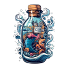 Ocean Bottle Drawing