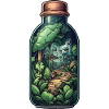 Jungle Bottle Drawing