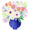 Bouquet. Modern. Customisable gift.
