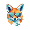 Iky the bespectacled fox