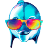 Eko the bespectacled dolphin