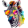 Zeb the bespectacled zebra