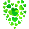 green hearts green heart