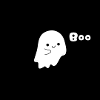 Süßer Geist Boo schwarz