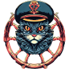 Captain Cat at the helm