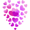 pink hearts pink heart