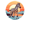 Zebra Sunset