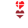 Letland og Danmark 100 % geni flag