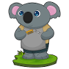 Koala Coiffeur Ciseaux Peigne