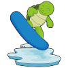 Turtle Snowboarder Snowboard