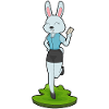 Bunny Secretary Letter Office