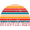 Introvertiert Logo Retro Design