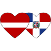 Latvia Dominican Republic Flag Heart