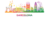 Barcelonische Skyline Barcelone