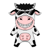 cool cow with sunglasses