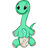 Dinosaur with Baby Dinosaur - Dino