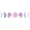 Pastel Moon Phases