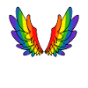 Rainbow Angel Angel Wing Wings