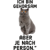Lustiger katze mit Spruch