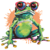Reina the spectacled frog