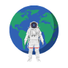 Astronaut and World