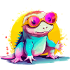 Mino the spectacled axolotl