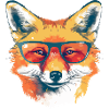 Rex the bespectacled fox