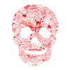 Gothic Skull Goth Style Dark Heavy Metal WGT